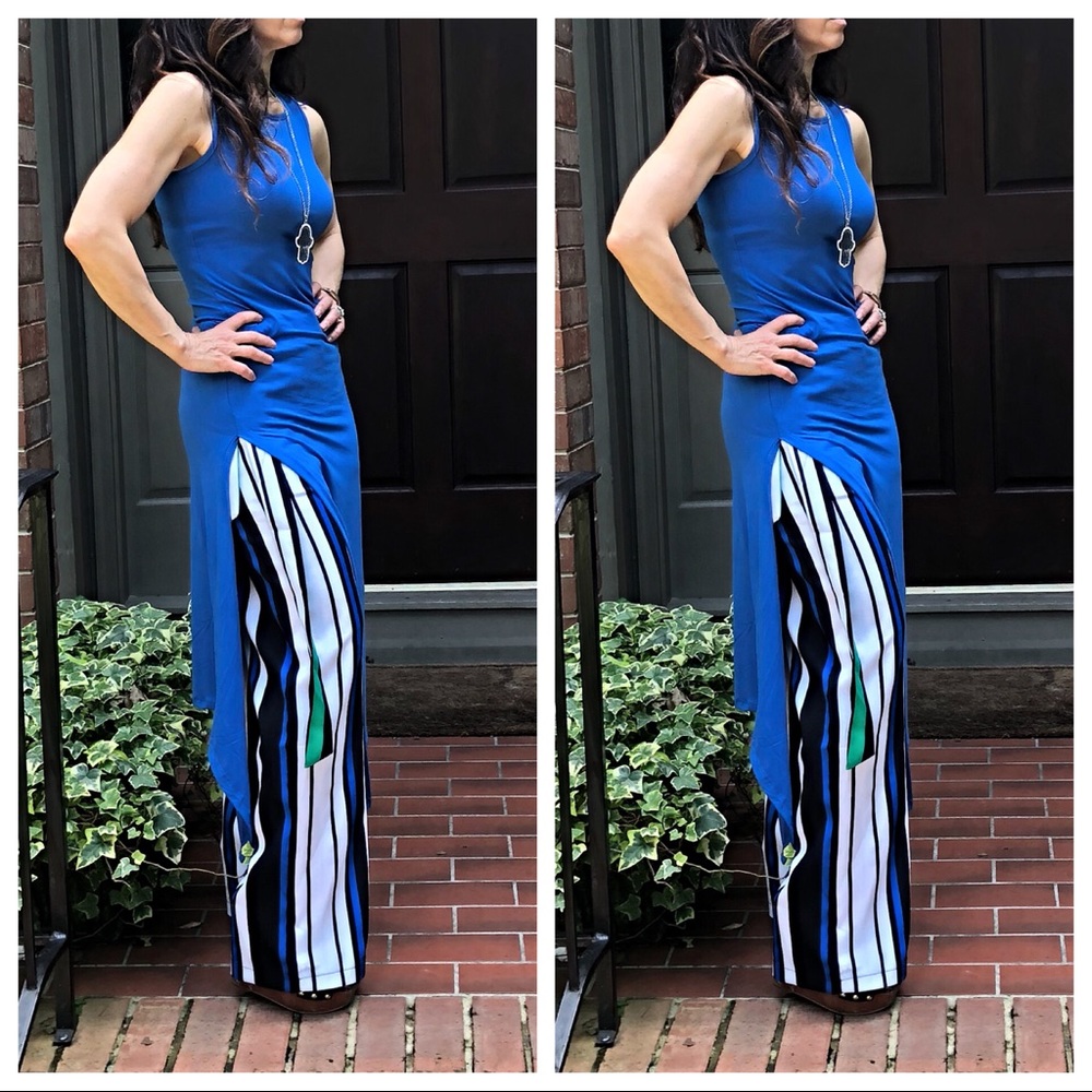 ✨LAST ONE✨Royal blue high slit dress - Picture 7 of 8